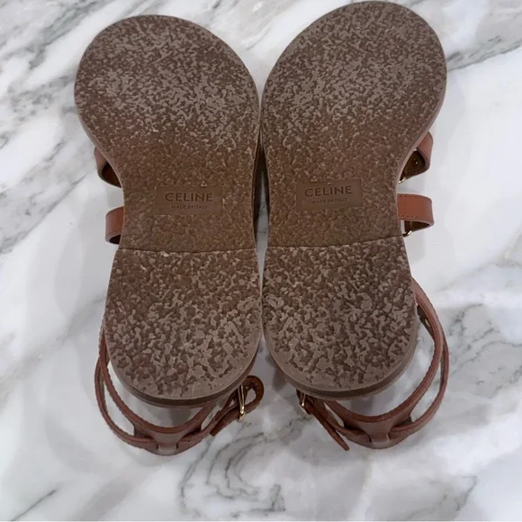 Celine LYMPIA GLADIATOR SANDAL IN CALFSKIN - Picture 6 of 7